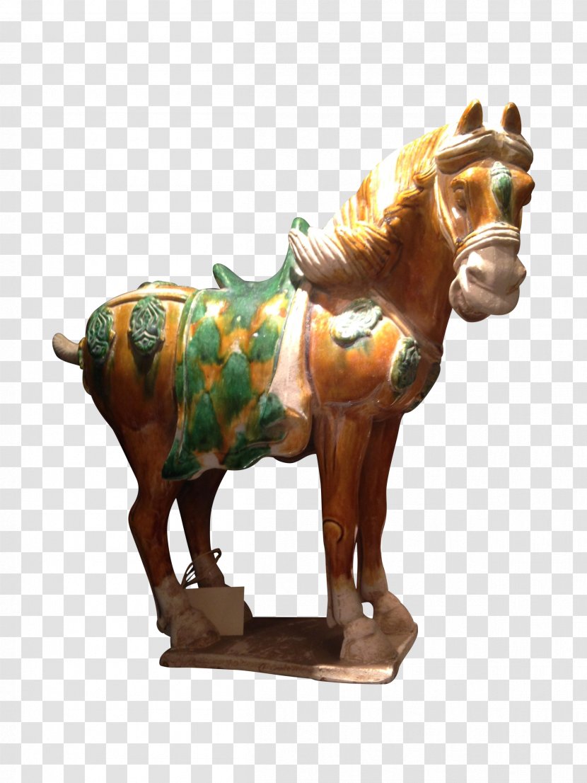 Bronze Sculpture Mustang Stallion Figurine Transparent PNG