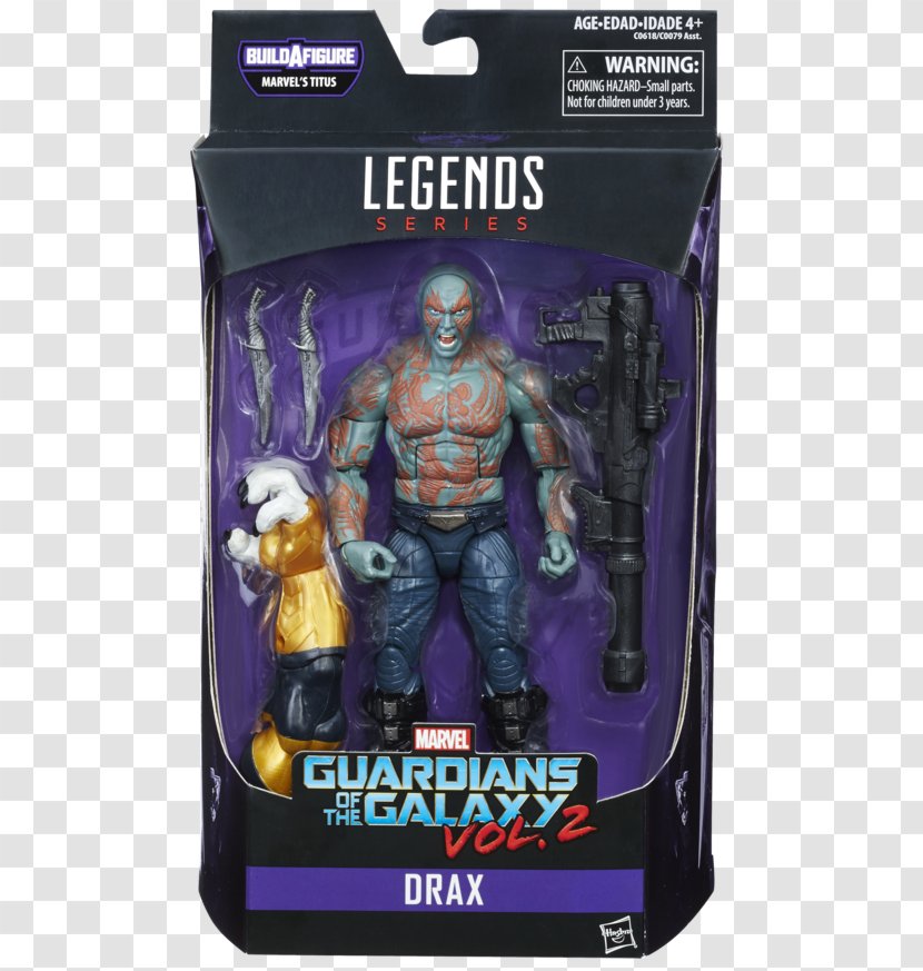Drax The Destroyer Star-Lord Groot Marvel Legends Titus - Guardian Of North Transparent PNG