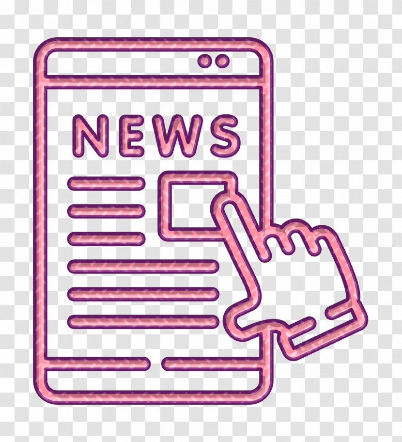 News Icon Hobbies And Freetime Icon Smartphone Icon Transparent PNG