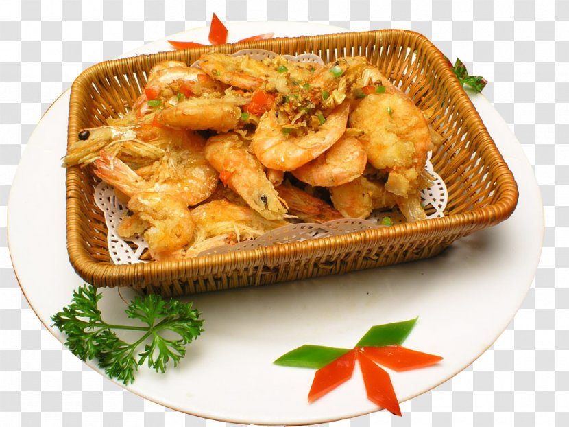 Caridea Fried Prawn Chinese Cuisine Deep Frying Shrimp - Animal Source Foods - A Salt And Pepper Picture Material Transparent PNG