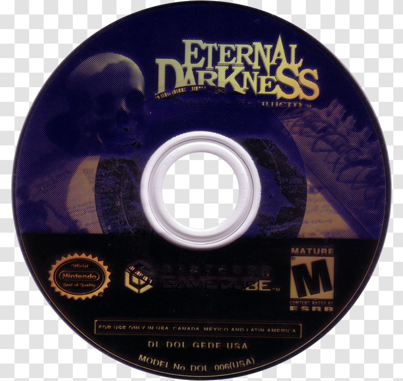 GameCube Eternal Darkness Resident Evil 4 – Code: Veronica Zero - Label - Ancients Transparent PNG