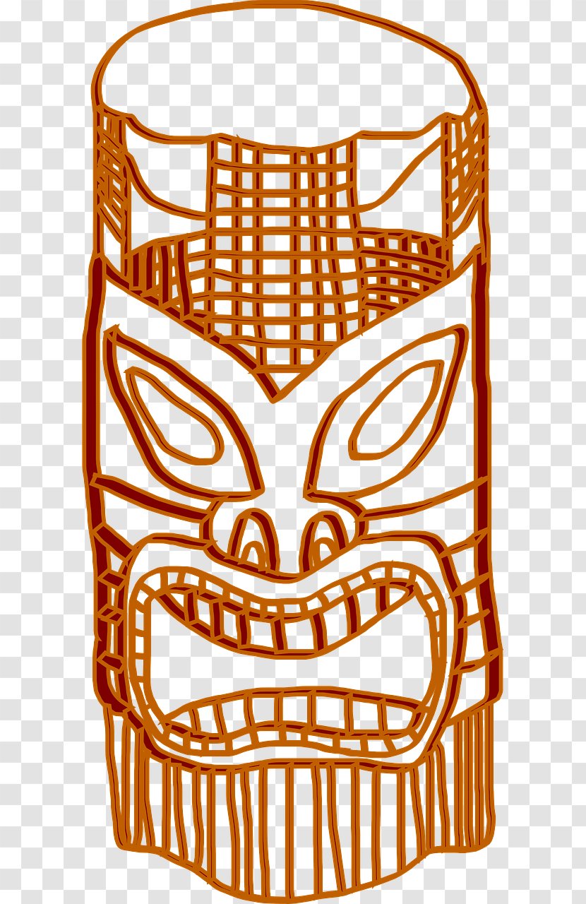 Tiki Hawaiian Clip Art - Document - Totem Column Transparent PNG