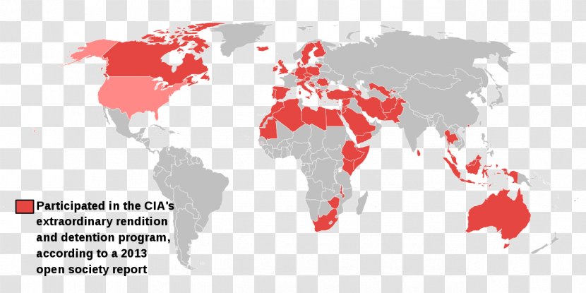 World Map Globe Atlas - Red Transparent PNG