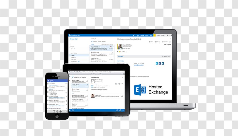 Hosted Exchange Web Hosting Service Microsoft Server Email - Electronics - Tidy Up Transparent PNG