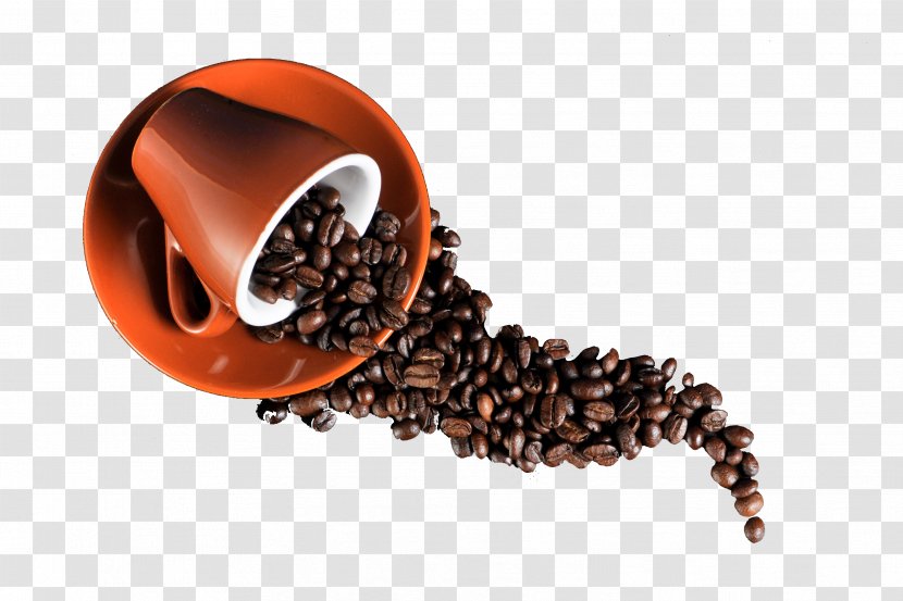 Coffee Ristretto Cappuccino Espresso Urbana - Organic - Pouring Beans Transparent PNG