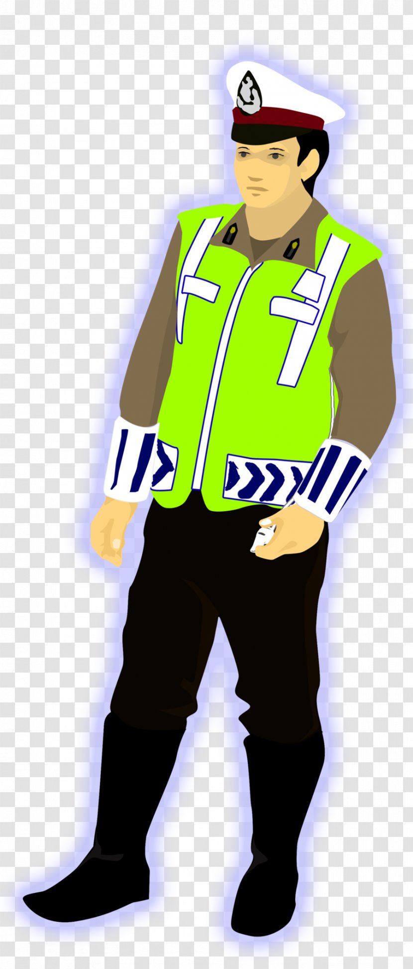 Police Cartoon Animation Caricature - Flower - Vektor Transparent PNG