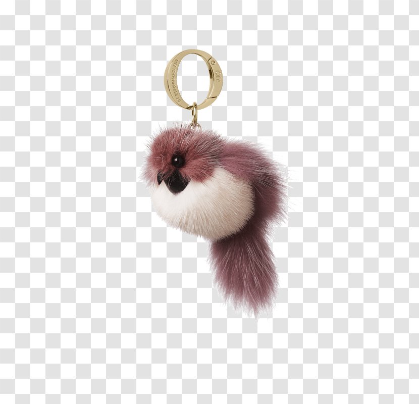 Oh! By Kopenhagen Fur Bird Key Chains Mink - Leather Transparent PNG