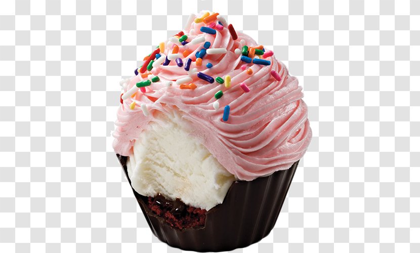 Ice Cream Cupcake Birthday Cake Frosting & Icing - Toppings - Cup Transparent PNG