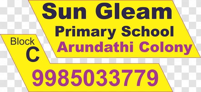 Sun Gleam High School Chandrayangutta Road Logo Brand - Signage - Naseeb Transparent PNG