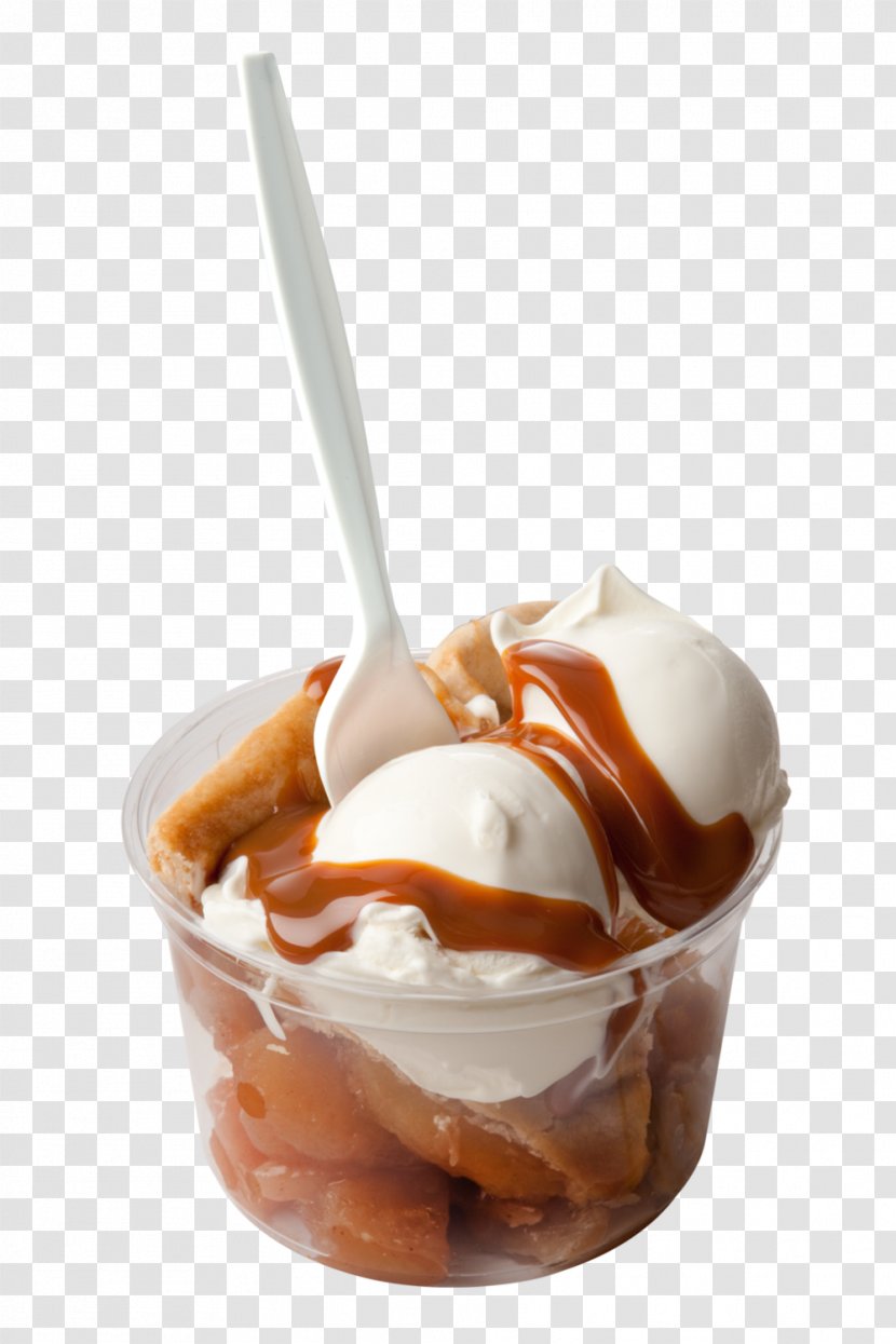 Ice Cream Sundae Dulce De Leche Gelato - Frozen Dessert Transparent PNG