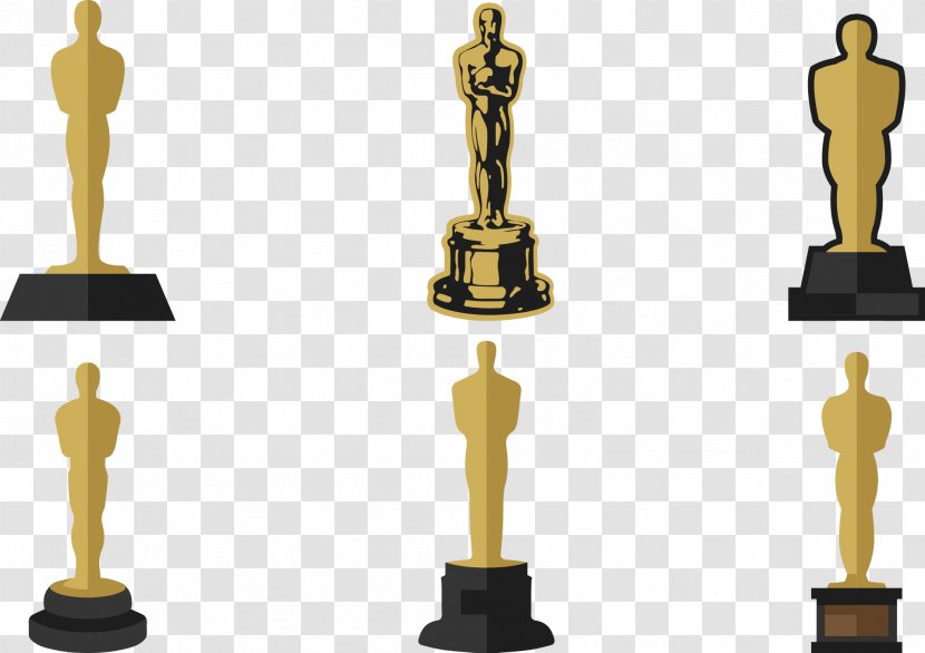 Academy Awards Trophy Statue - Indoor Games And Sports - Vector Transparent PNG