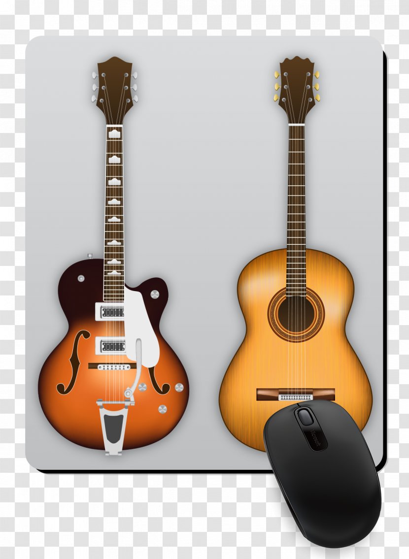 Electric Guitar Steel-string Acoustic - Silhouette - Bass Transparent PNG