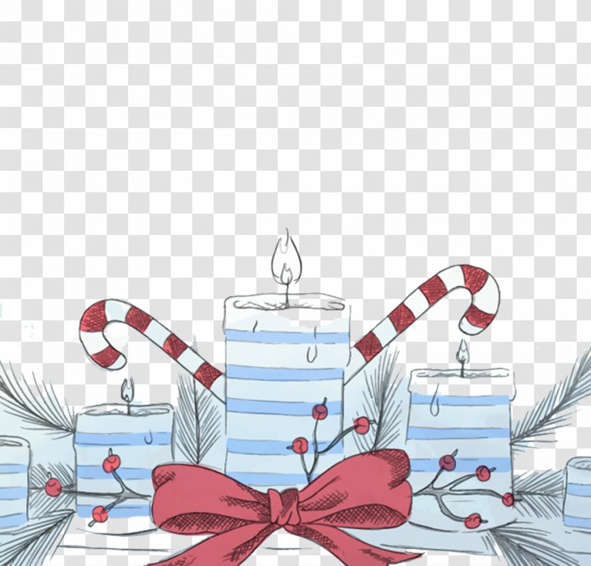 Drawing Candle - Gift - Watercolor Painted Material Transparent PNG