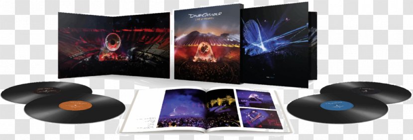 Live At Pompeii Phonograph Record Pink Floyd LP Rattle That Lock Tour - Concert - David Gilmour Transparent PNG