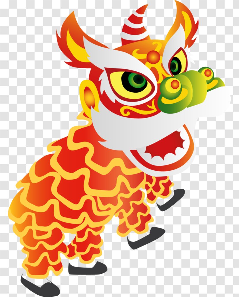 China Chinese New Year Dragon Dance Clip Art - Fictional Character Transparent PNG