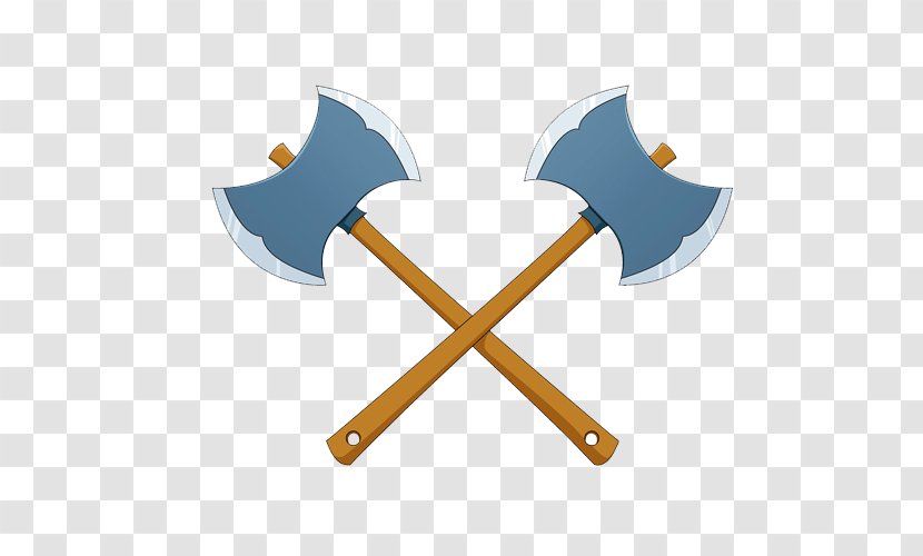 Axe Cartoon Arma Bianca - Two Sharp Ax Transparent PNG