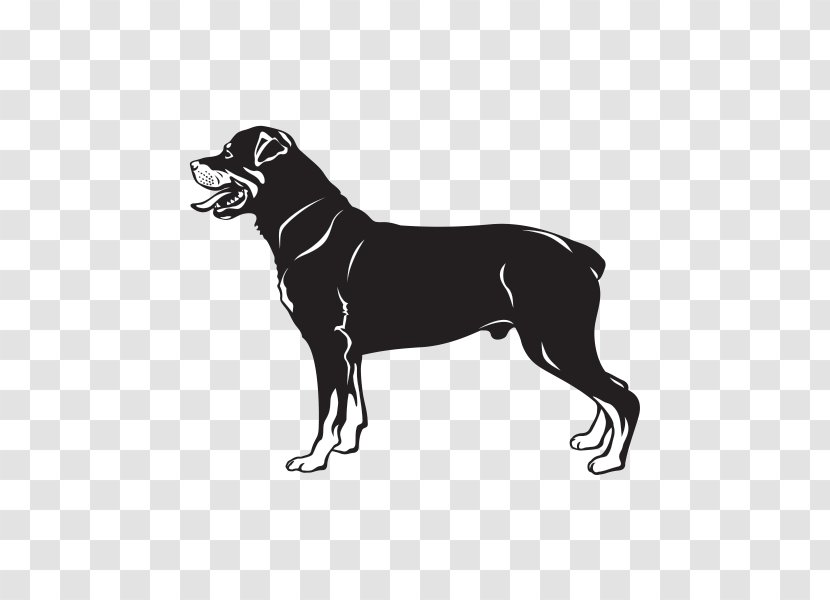 The Rottweiler Boxer Dog Breed - Black And White - Animal Transparent PNG