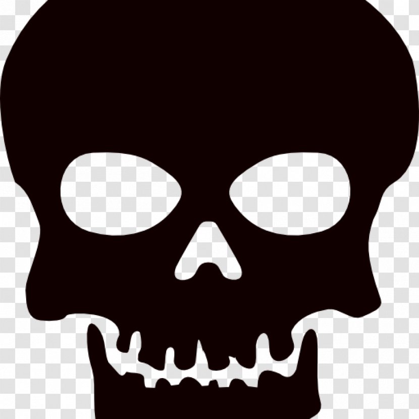 Clip Art Skull And Crossbones Openclipart Calavera - Skeleton Transparent PNG