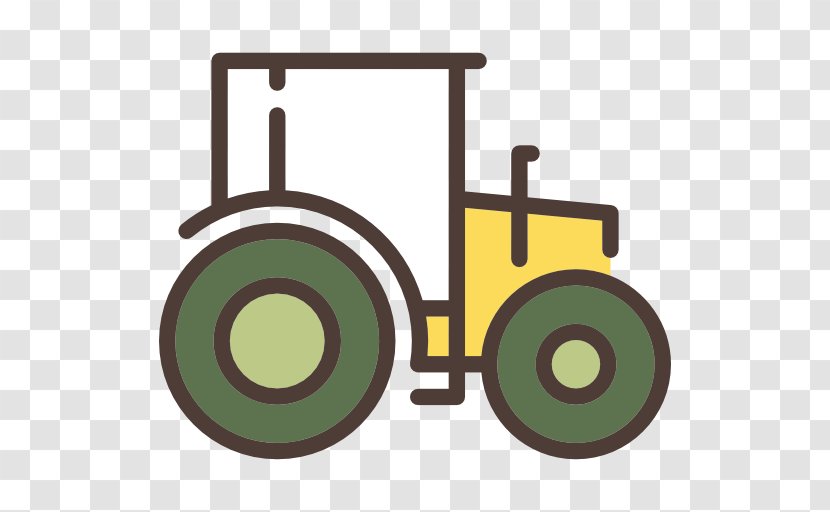 Tractor Icon - Agricultural Machinery - Cartoon Transparent PNG