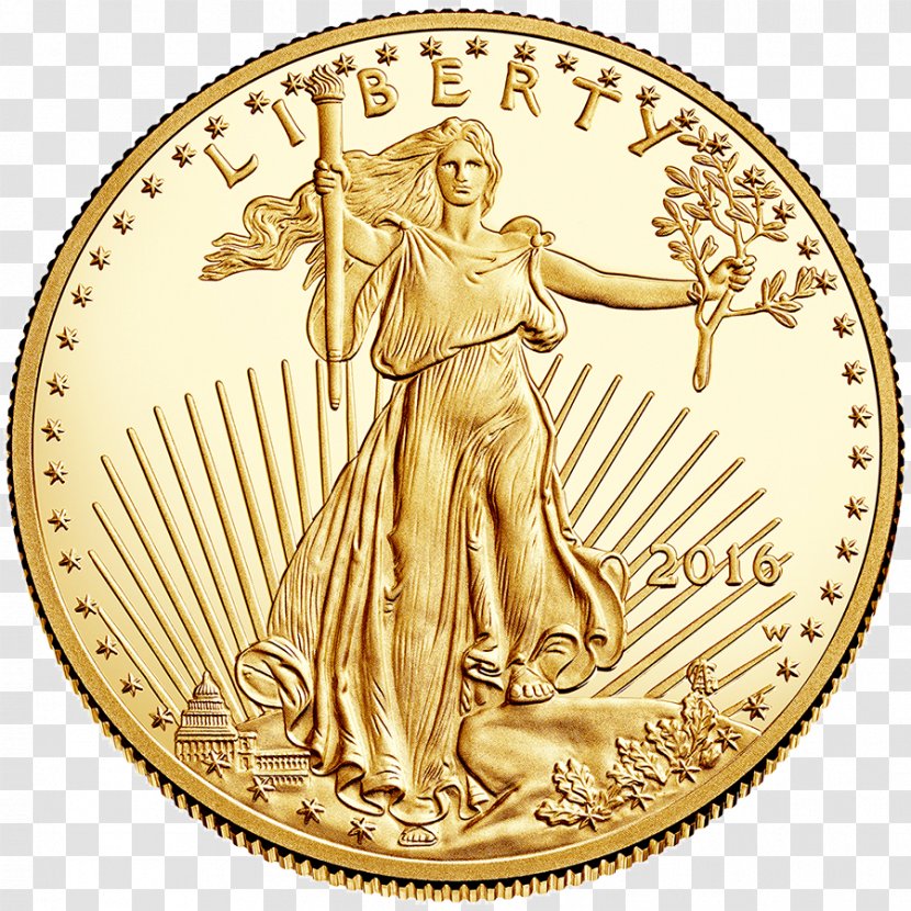 American Gold Eagle Bullion Coin Buffalo - United States Dollar - Precious Metal Transparent PNG