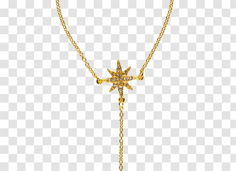 Earring Chain Jewellery Metal Gold - Religious Item - Starburst Transparent PNG