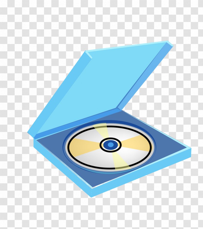 Compact Disc Optical - Area - Blue CD Box Transparent PNG