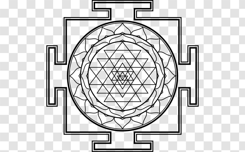 Sri Yantra Mandala Coloring Book - Structure - Symbol Transparent PNG