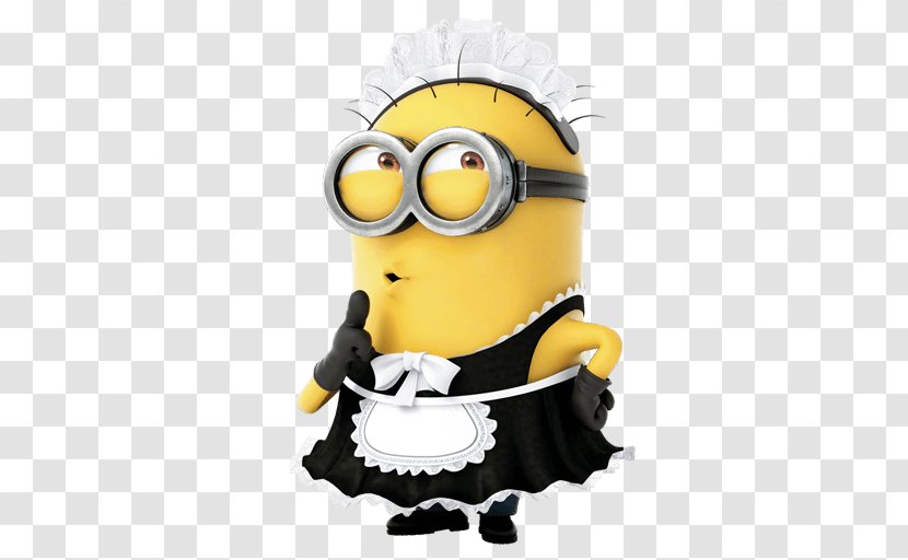 Minions Humour Despicable Me Laughter Decal - French Maid - 小黄人 Transparent PNG