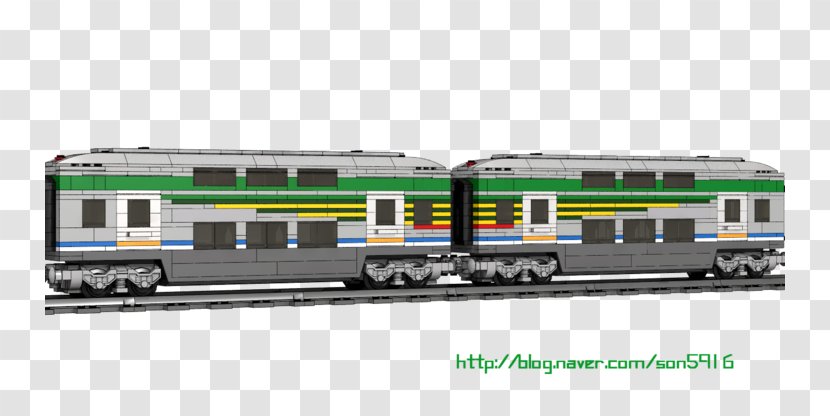 Passenger Car Electric Locomotive Rail Transport Railroad - Motor Vehicle - Double-deck Transparent PNG