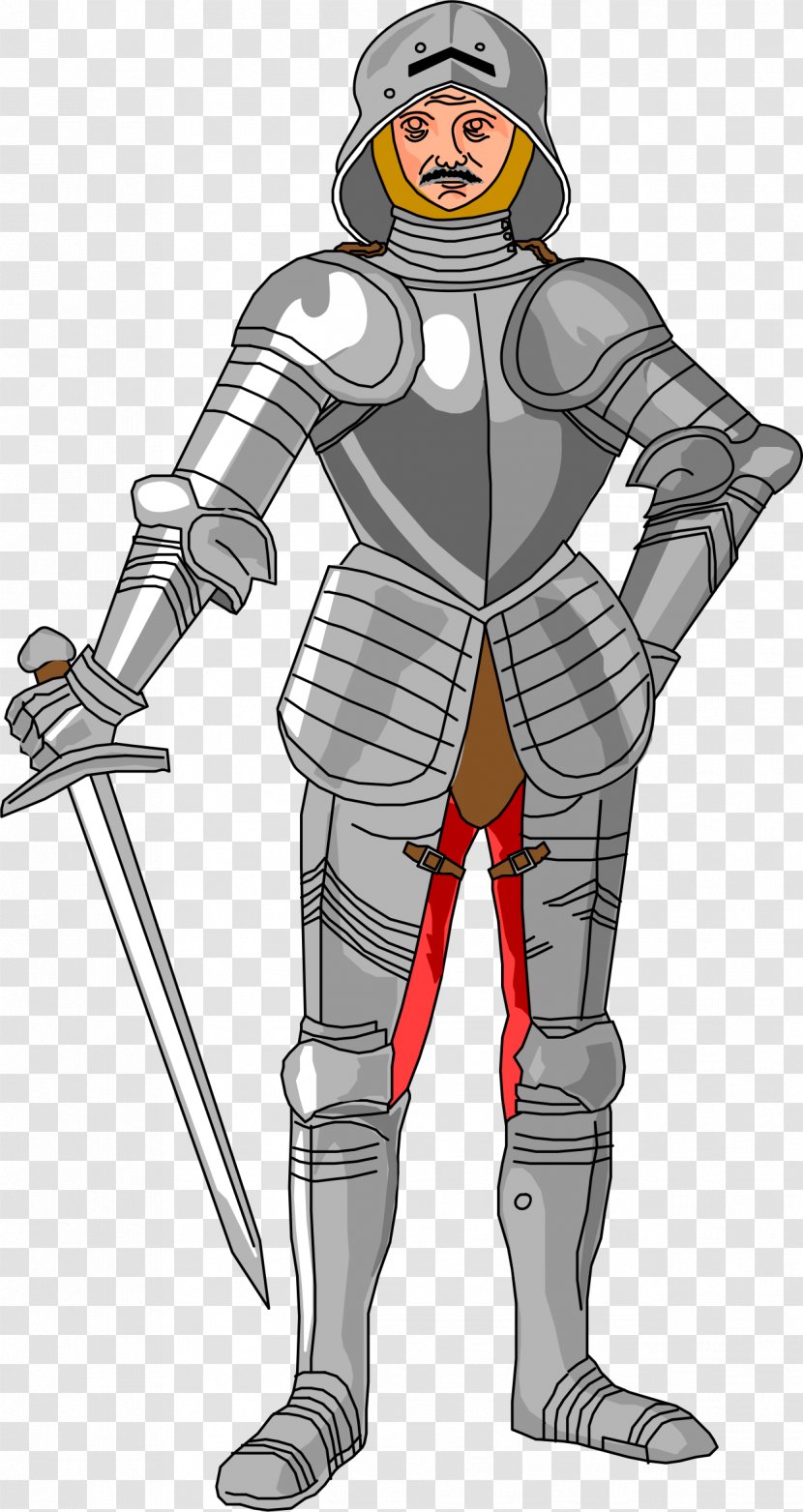 Knight Middle Ages Armour Clip Art - Weapon - Medival Transparent PNG