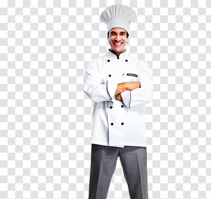 Chef's Uniform Cook Chef Chief - Chefs - Costume Baker Transparent PNG