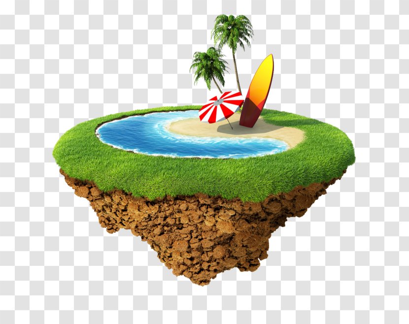 Stock Photography Illustration Land - Drawing - Floating Island Transparent PNG