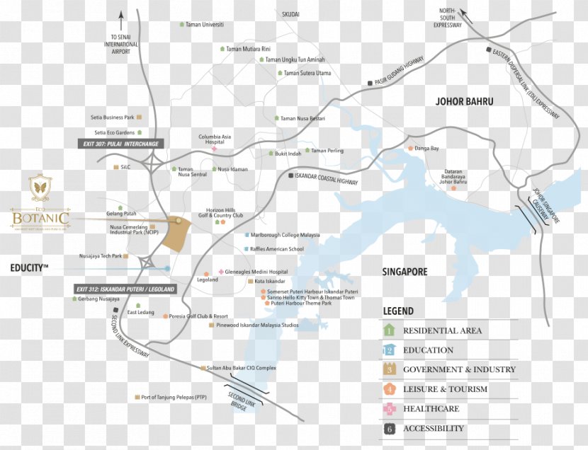 Iskandar Puteri EcoWorld Gallery @ Eco Tropics Botanic City Malaysia Nest Apartment - Area - Map Transparent PNG