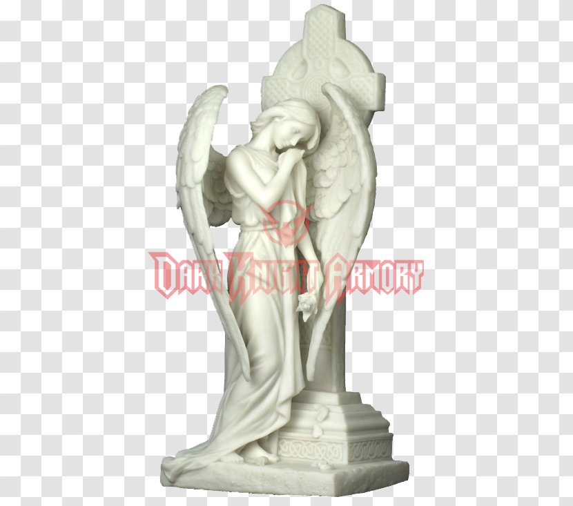 Statue Weeping Angel Mourning Figurine - Stone Transparent PNG
