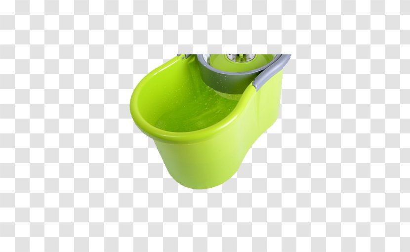 Mop Bucket Cart - Green Transparent PNG
