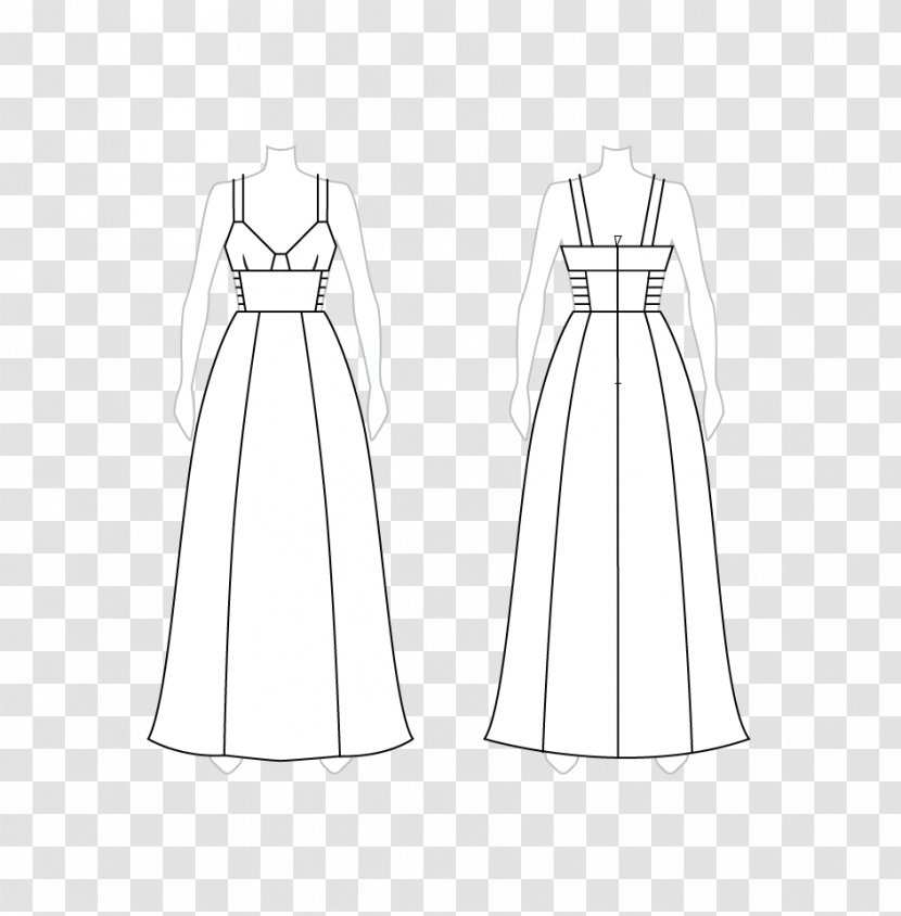 Clothing Dress Drawing Pattern - Outerwear - Pale Clothes Transparent PNG