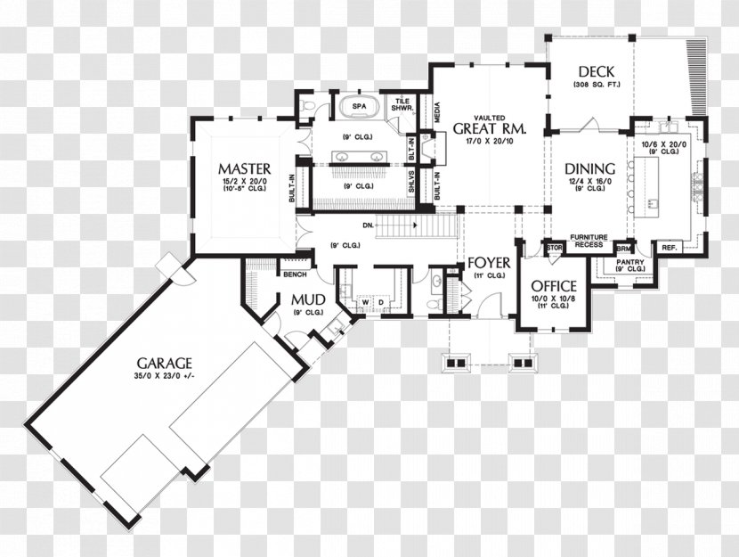 Floor Plan Line - Area - Design Transparent PNG