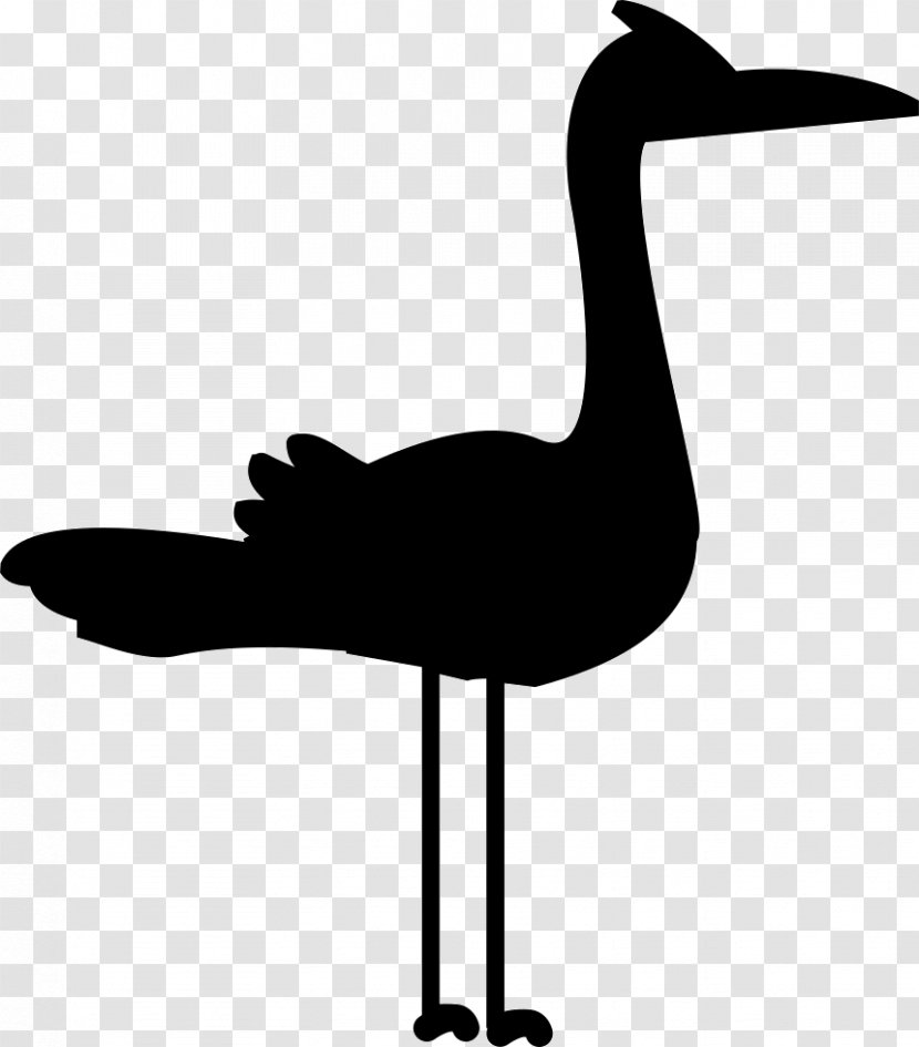 Drawing Psd - Silhouette - Black And White Flamingo Vector Transparent PNG