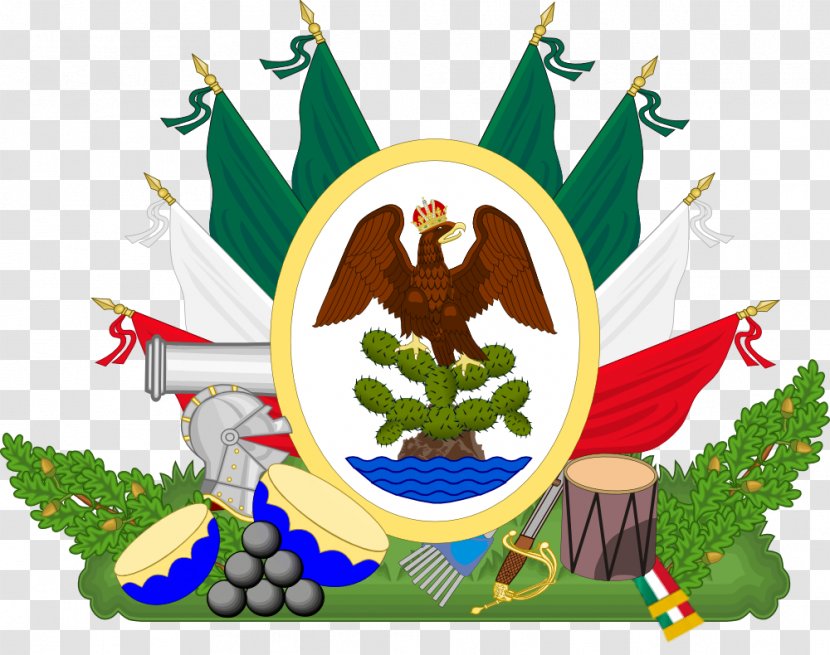 First Mexican Empire Flag Of Mexico War Independence - Long Transparent PNG