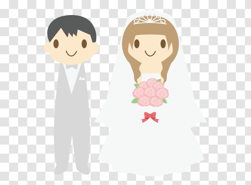 Marriage Cartoon Wedding - Silhouette - Pictures,Wedding Characters Transparent PNG