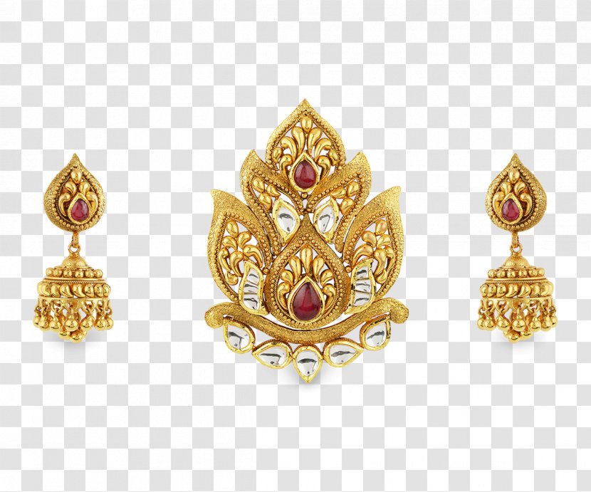 Earring Ruby Charms & Pendants Jewellery Gold - Cartoon Transparent PNG