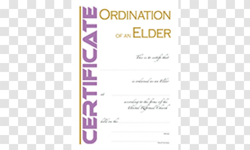 Elder United Reformed Church Ordination Presbyterianism - Presbyterian Usa Transparent PNG