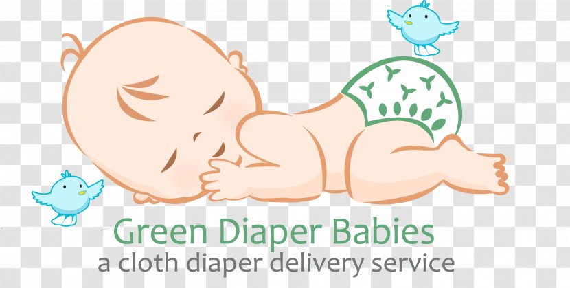 Green Diaper Babies Infant Cloth Toilet Training - Silhouette - Smile Transparent PNG