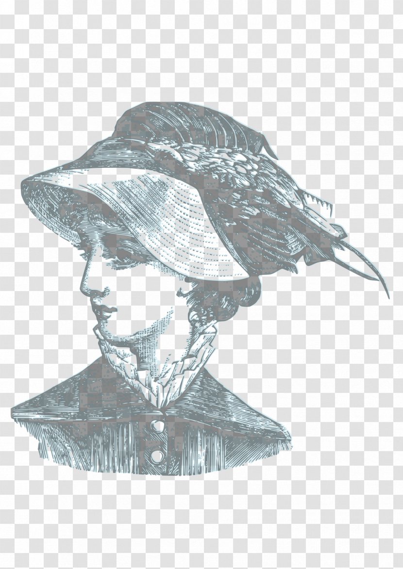 Victorian Era Woman Clip Art - Elegant Transparent PNG