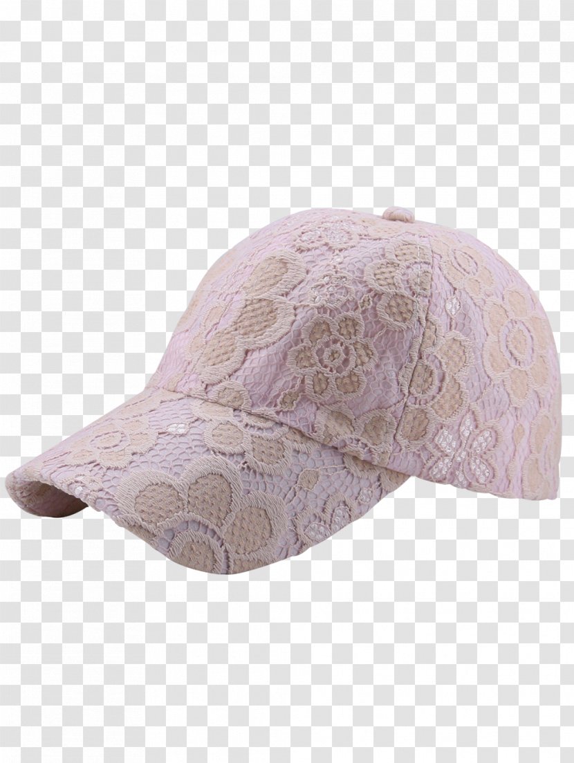 Baseball Cap Bonnet Beige Flower Transparent PNG