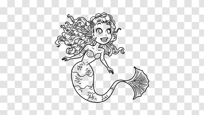 La Sirenita Y Otros Cuentos Drawing Mermaid Painting Barbie - Flower - Sketch Transparent PNG