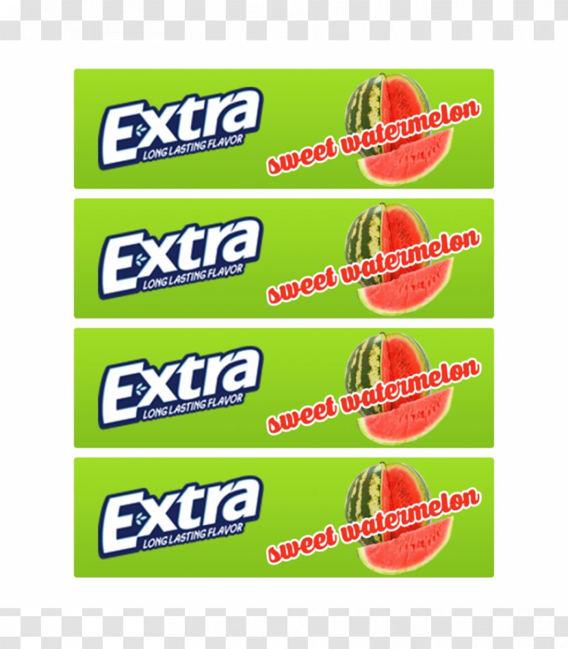Extra Chewing Gum Wrigley Company 14 Packs Brand - Sweet Melon Transparent PNG