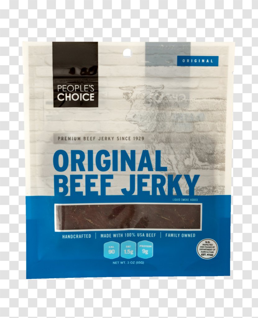 People's Choice Beef Jerky Meat Protein Transparent PNG