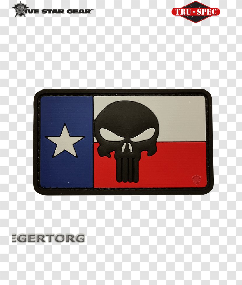 Flag Of Texas Punisher Military TRU-SPEC Transparent PNG
