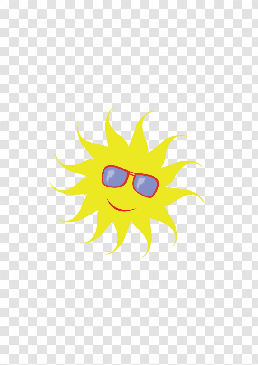 Smiley Yellow Cartoon Wallpaper - Smiling Sun Transparent PNG